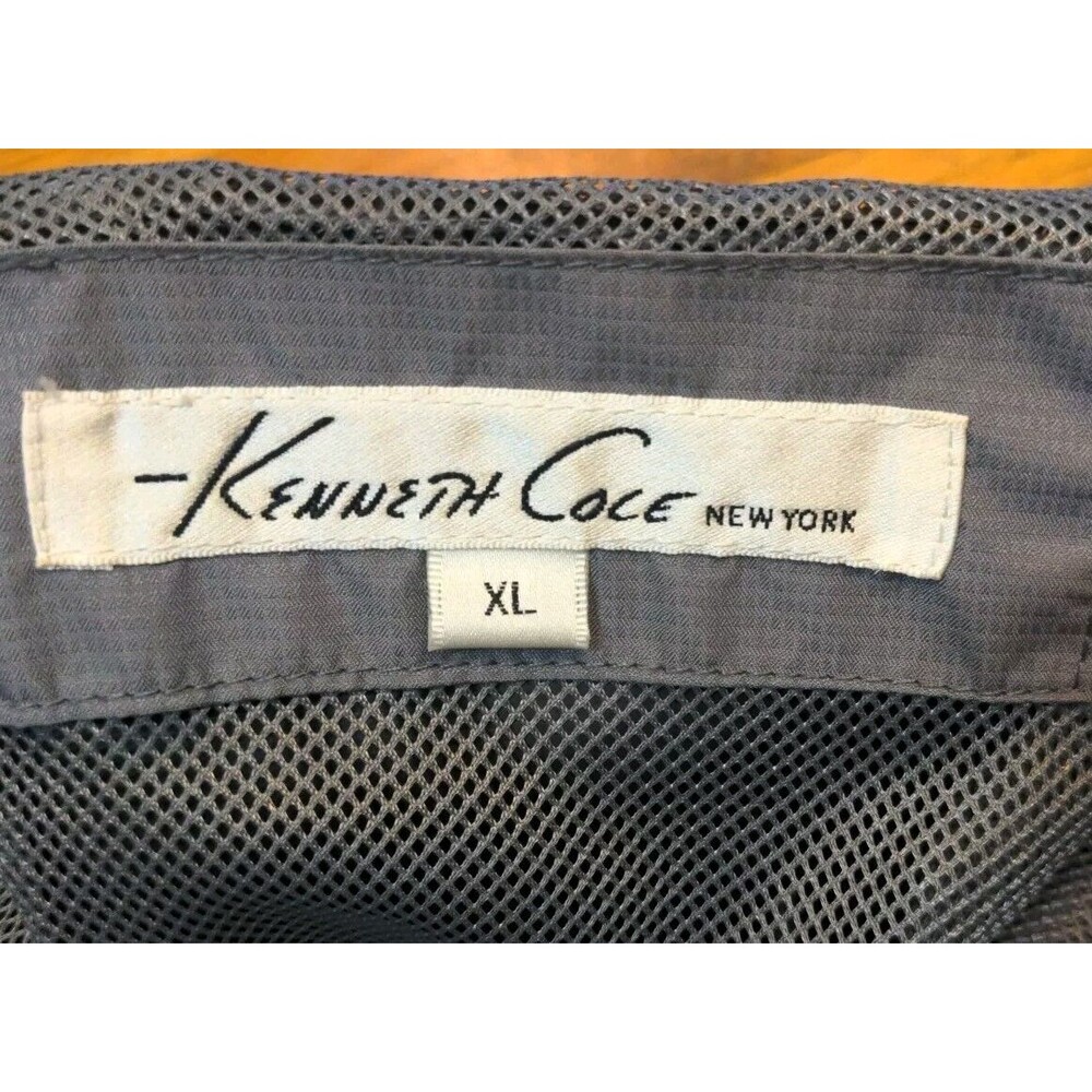 Kenneth Cole New York Long Sleeve Grey Full-Zip Womens Windbreaker Jacket XL - Picture 9 of 11